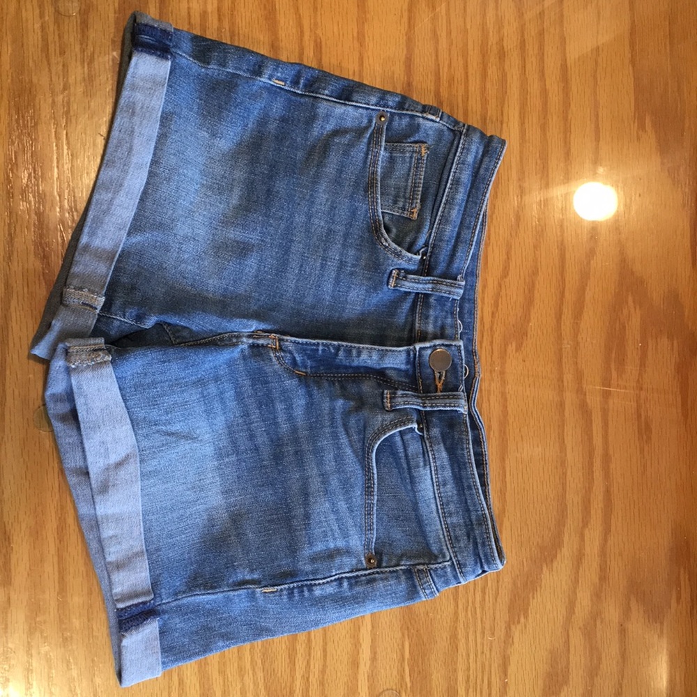 Blue jean shorts